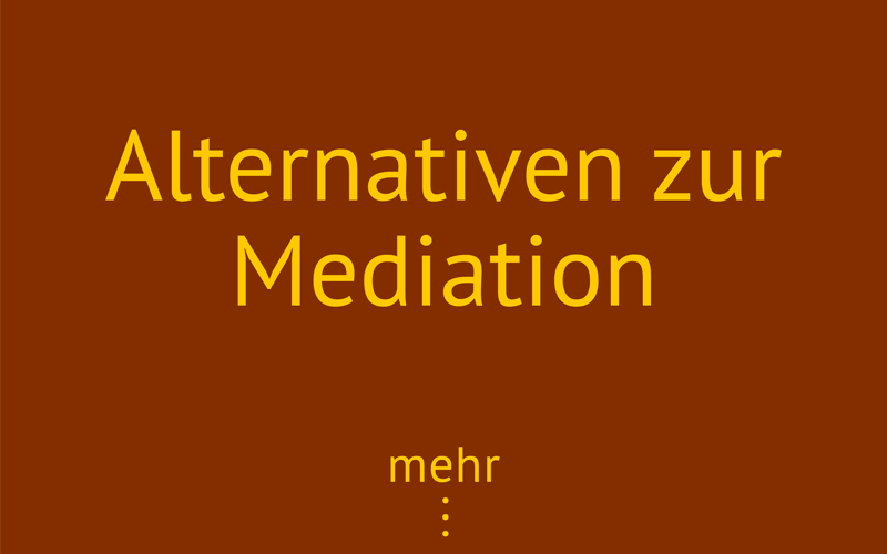 Button Moth Mediation: Alternativen zur Mediation